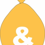 Balónek znak & zlatý